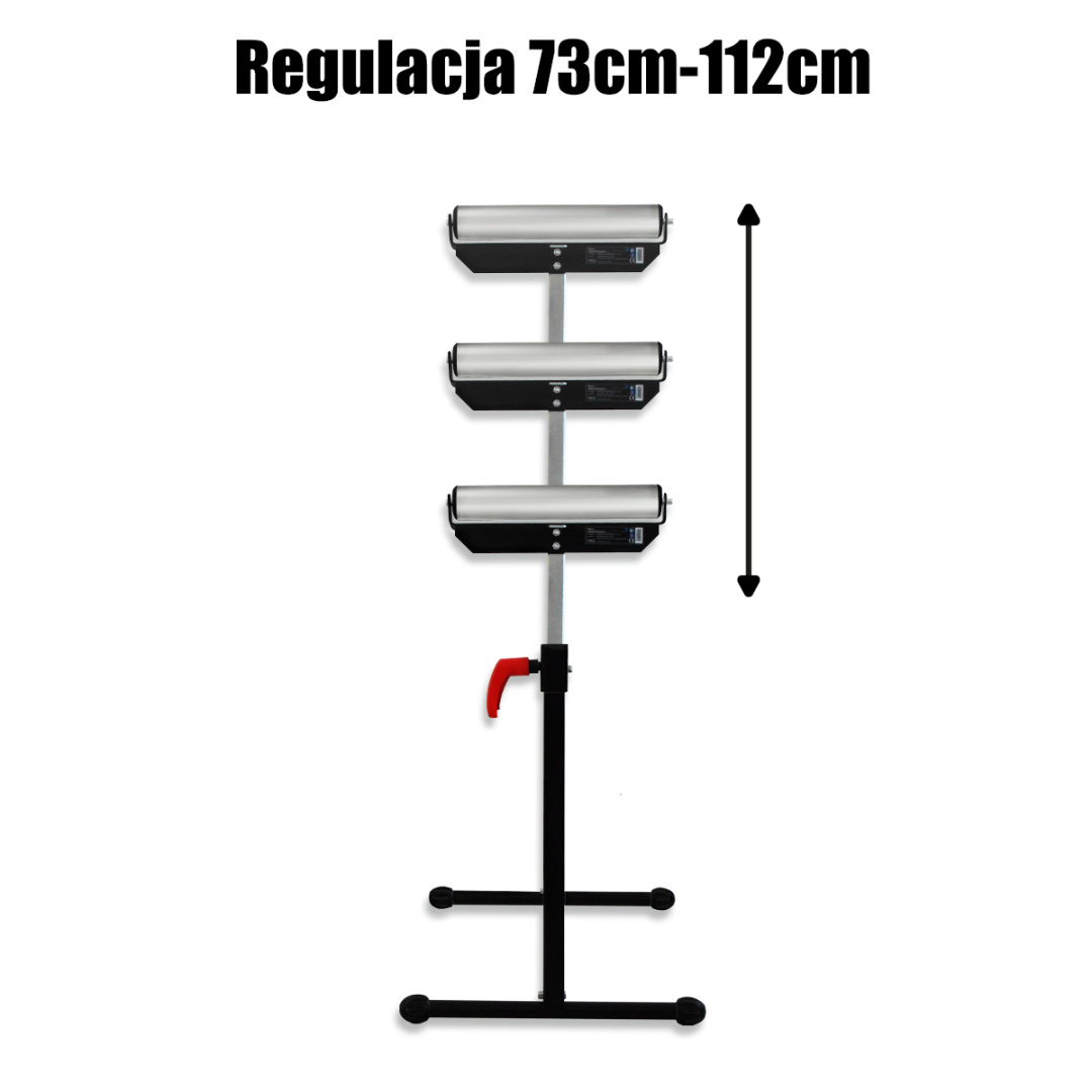 Kozlíky s válečkem stojan kozlík s podavačem podpěra 73cm-112cm M19412
